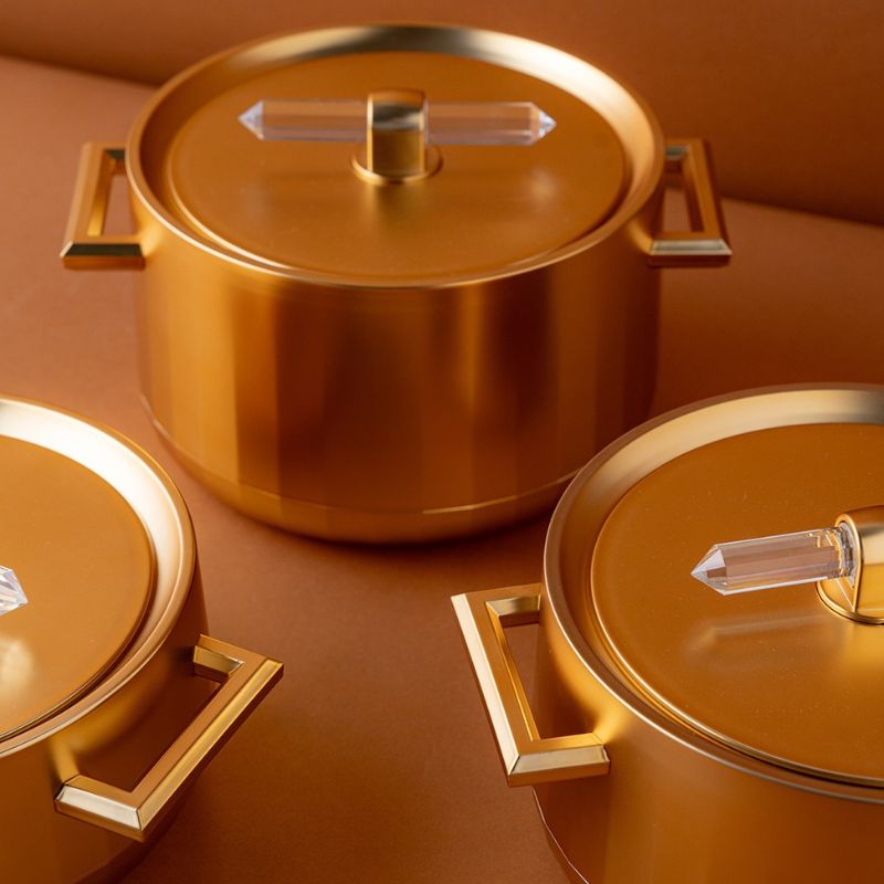 Alternative view of Conjunto Panelas de Luxo em Aço Inoxidável - HeatLock Pro™